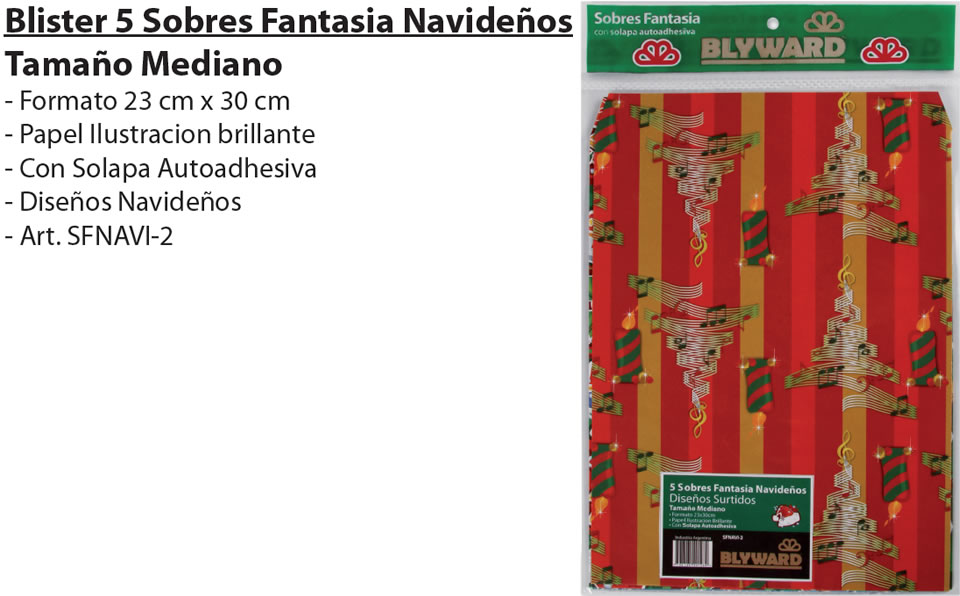 SOBRES-FANTASIA-EN-BLISTER-NAVIDAD-23X30